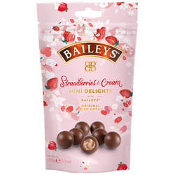 Продуктови Категории Шоколади Baileys Топчета от млечен шоколад с пълнеж от ирландски ликьор с вкус на ягода 102 гр